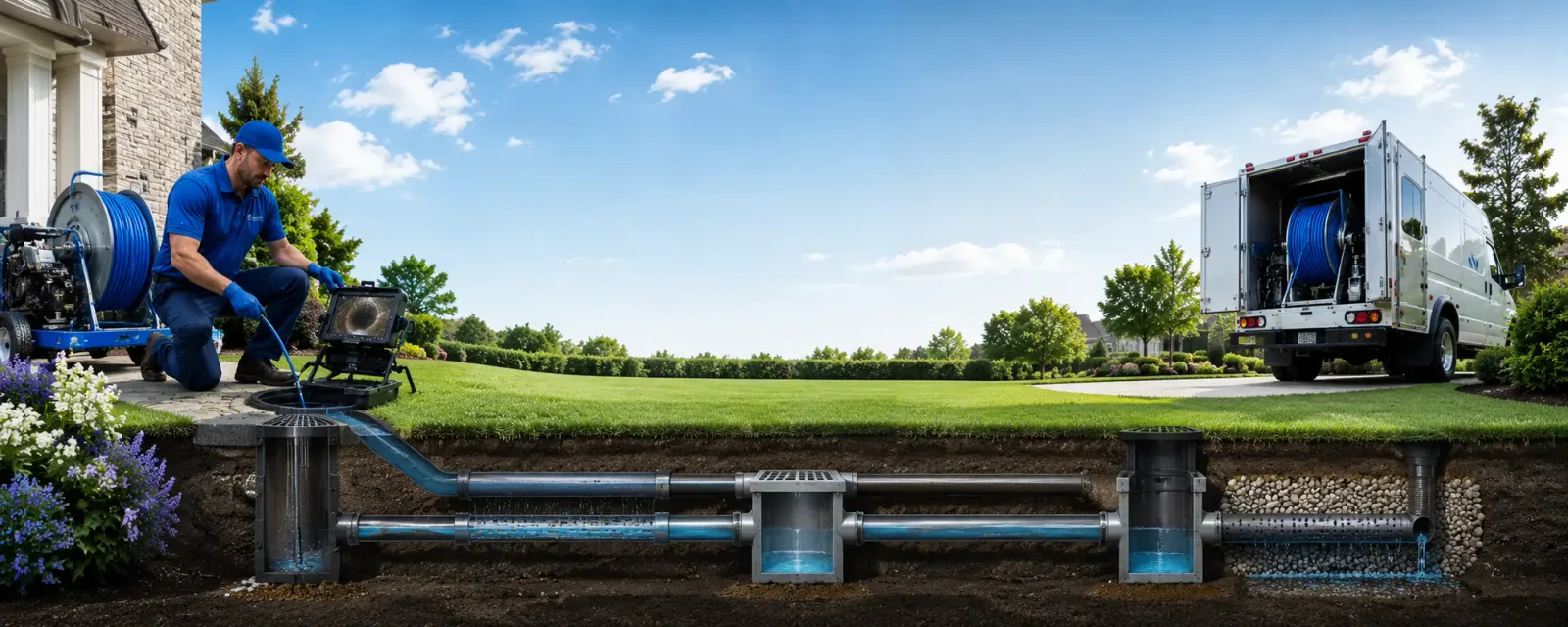 Outdoor drain cleaning information for Rushsylvania, OH